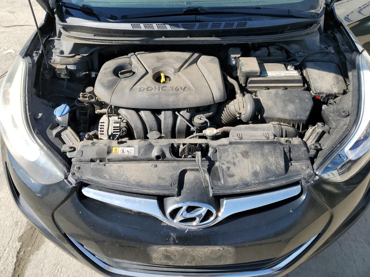 2014 Hyundai Elantra VIN 5NPDH4AE9EH546530 Copart auction photo, side damage thumbnail 11