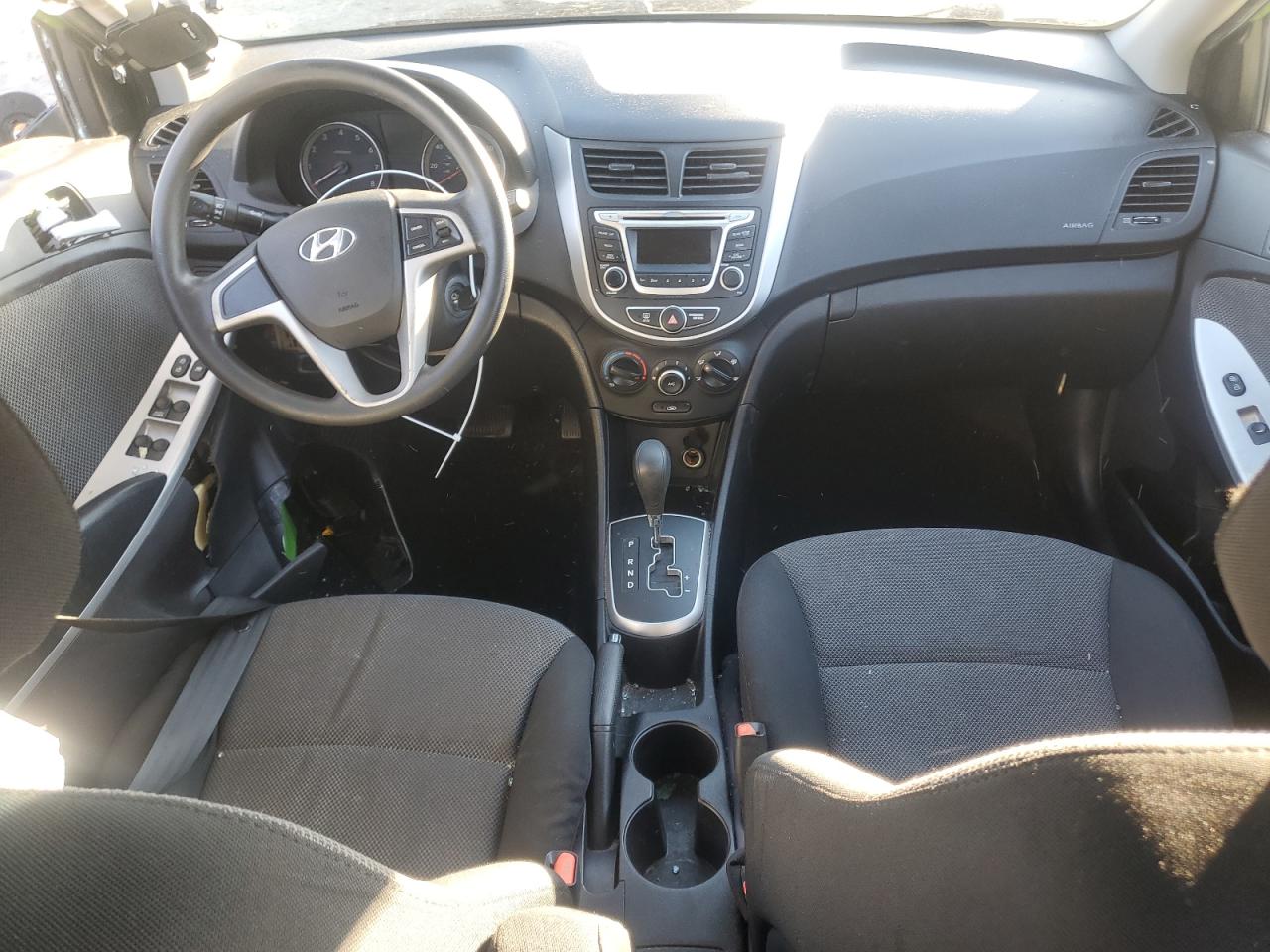2014 Hyundai Accent VIN KMHCT5AE8EU194235 Copart auction photo, side / front end damage thumbnail 8