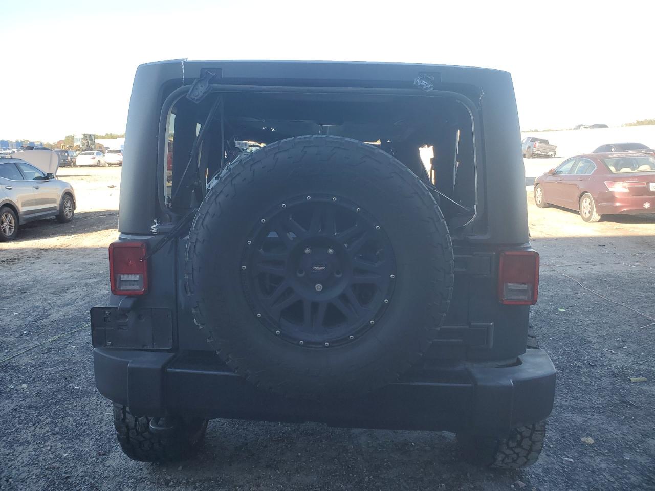 2017 Jeep Wrangler VIN 1C4AJWAG3HL603471 Copart auction photo, all over damage thumbnail 6
