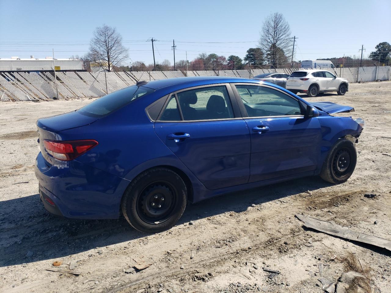 2020 KIA Rio VIN 3KPA24AD9LE260514 Copart auction photo, front end / all over damage thumbnail 3