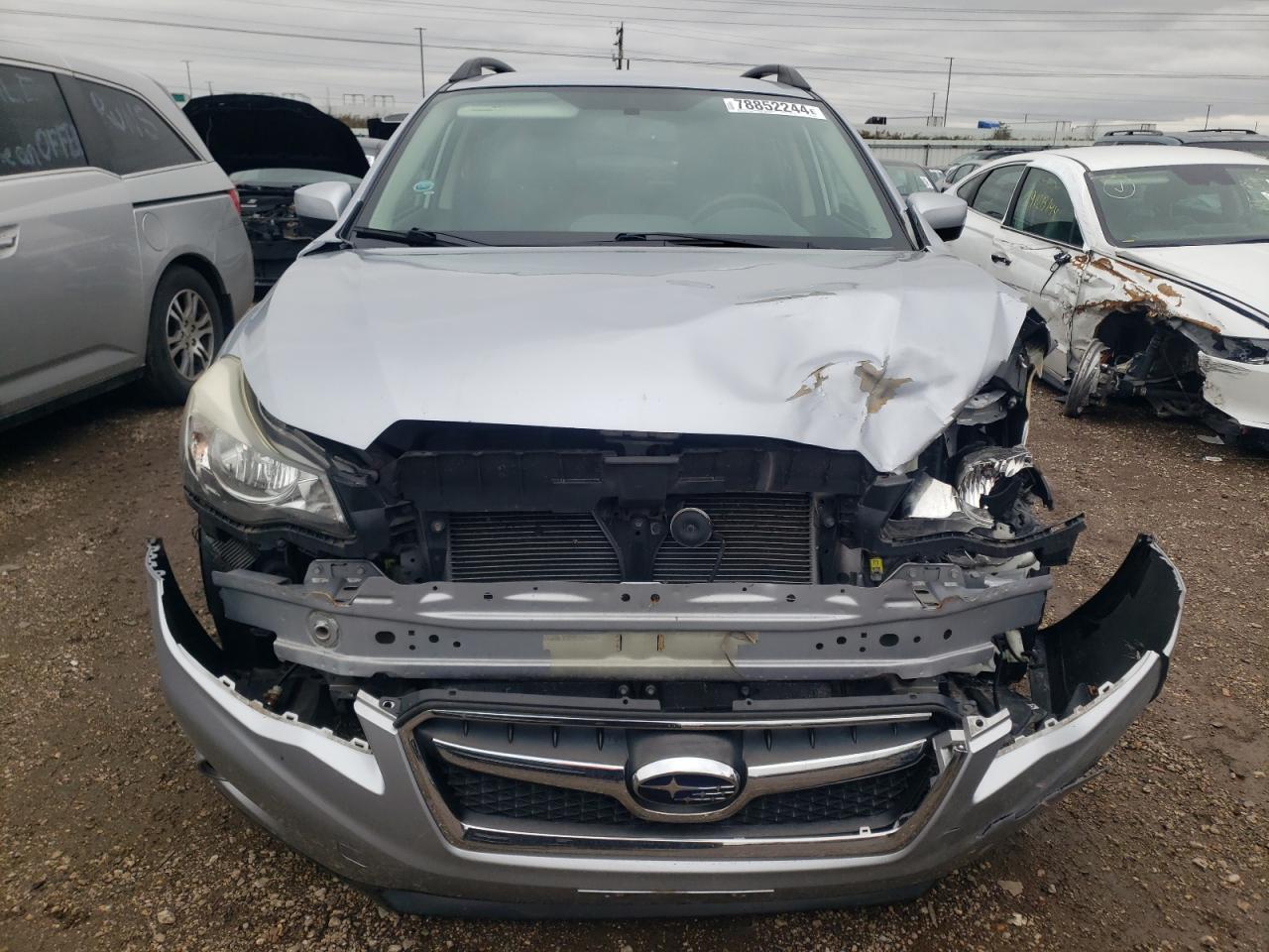 2015 Subaru XV VIN JF2GPACCXF8250881 Copart auction photo, front end / side damage thumbnail 5