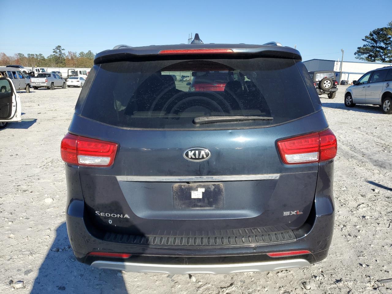 2015 KIA Sedona VIN KNDME5C12F6050022 Copart auction photo, rear end / side damage thumbnail 6