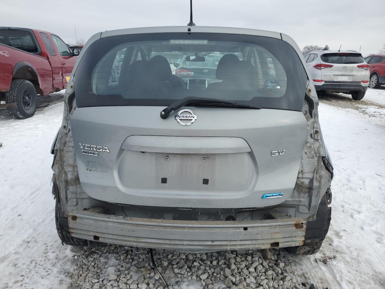 2014 Nissan Versa VIN 3N1CE2CP2EL350469 Copart auction photo, rear end damage thumbnail 6