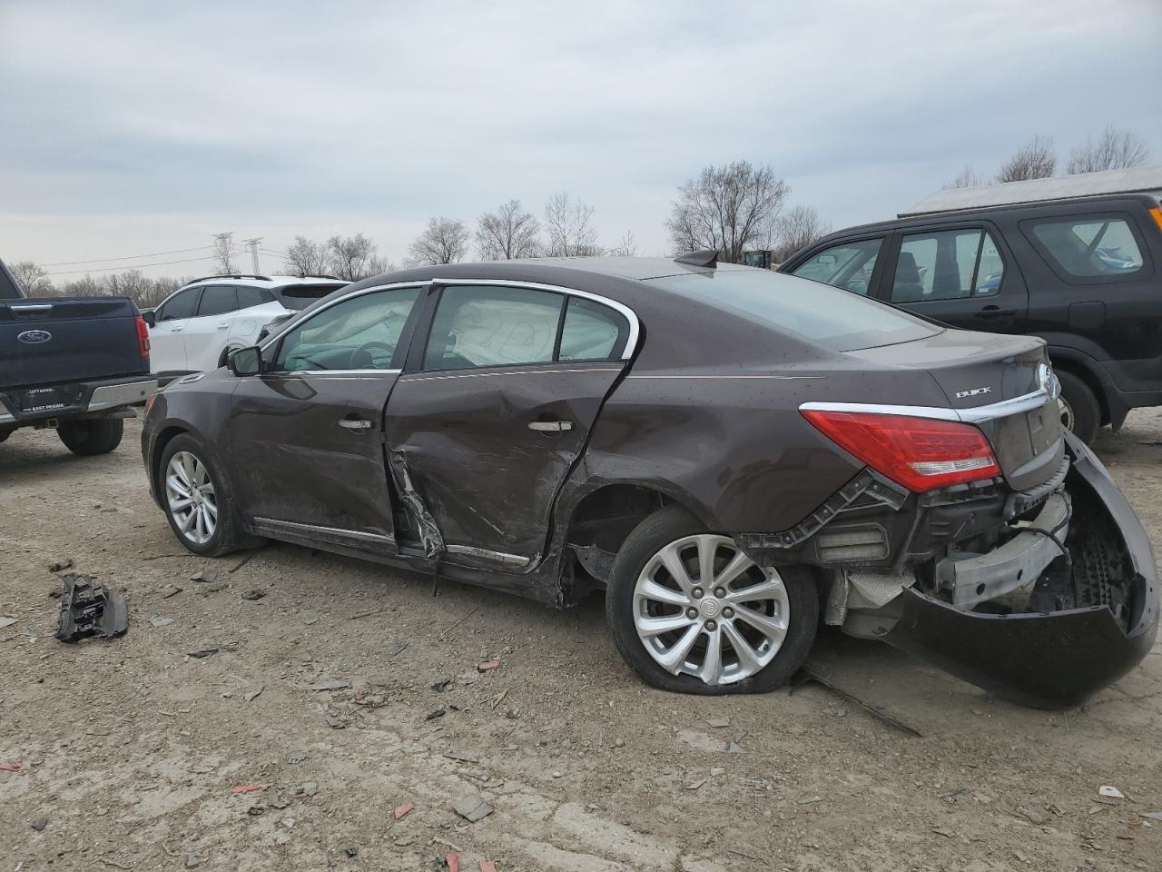 2015 Buick LaCrosse VIN 1G4GB5G35FF156087 Copart auction photo, side damage thumbnail 2