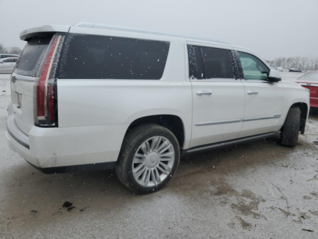 2017 Cadillac Escalade VIN 1GYS4KKJ8HR264342 Copart auction photo, front end / side damage thumbnail 3
