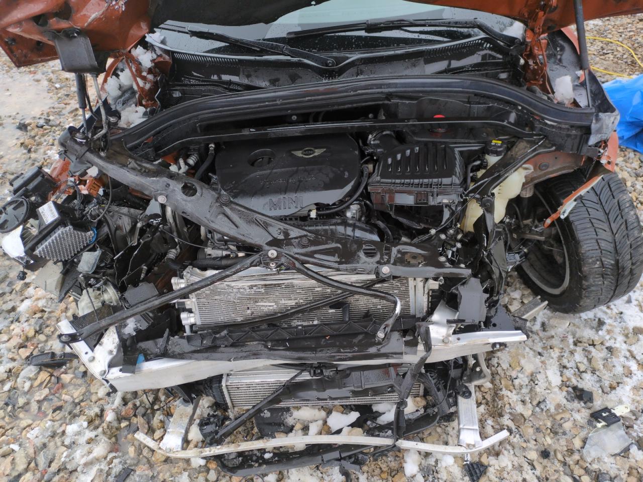 2017 MINI Cooper VIN WMZYT5C37H3D80027 Copart auction photo, front end / side damage thumbnail 11