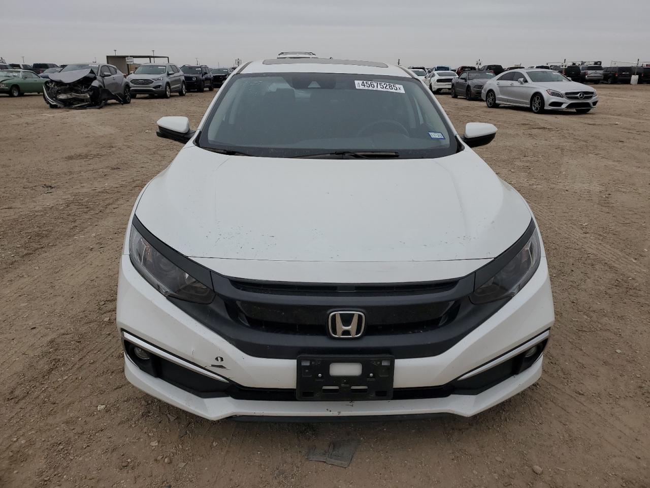 2021 Honda Civic VIN 19XFC1F31ME010915 Copart auction photo, rear end damage thumbnail 5