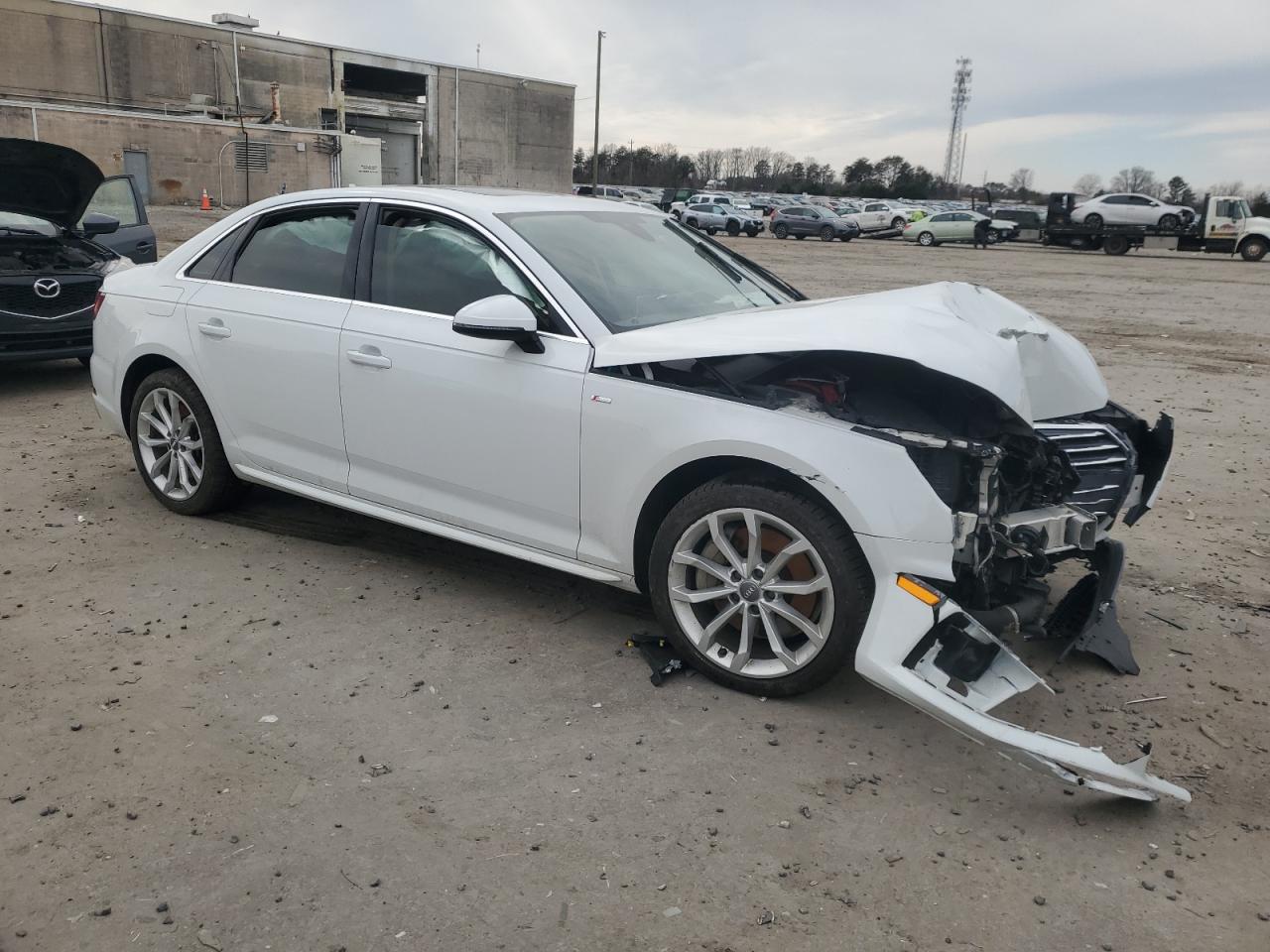 2019 Audi A4 VIN WAUENAF42KA056085 Copart auction photo, front end / minor dent/scratches damage thumbnail 4