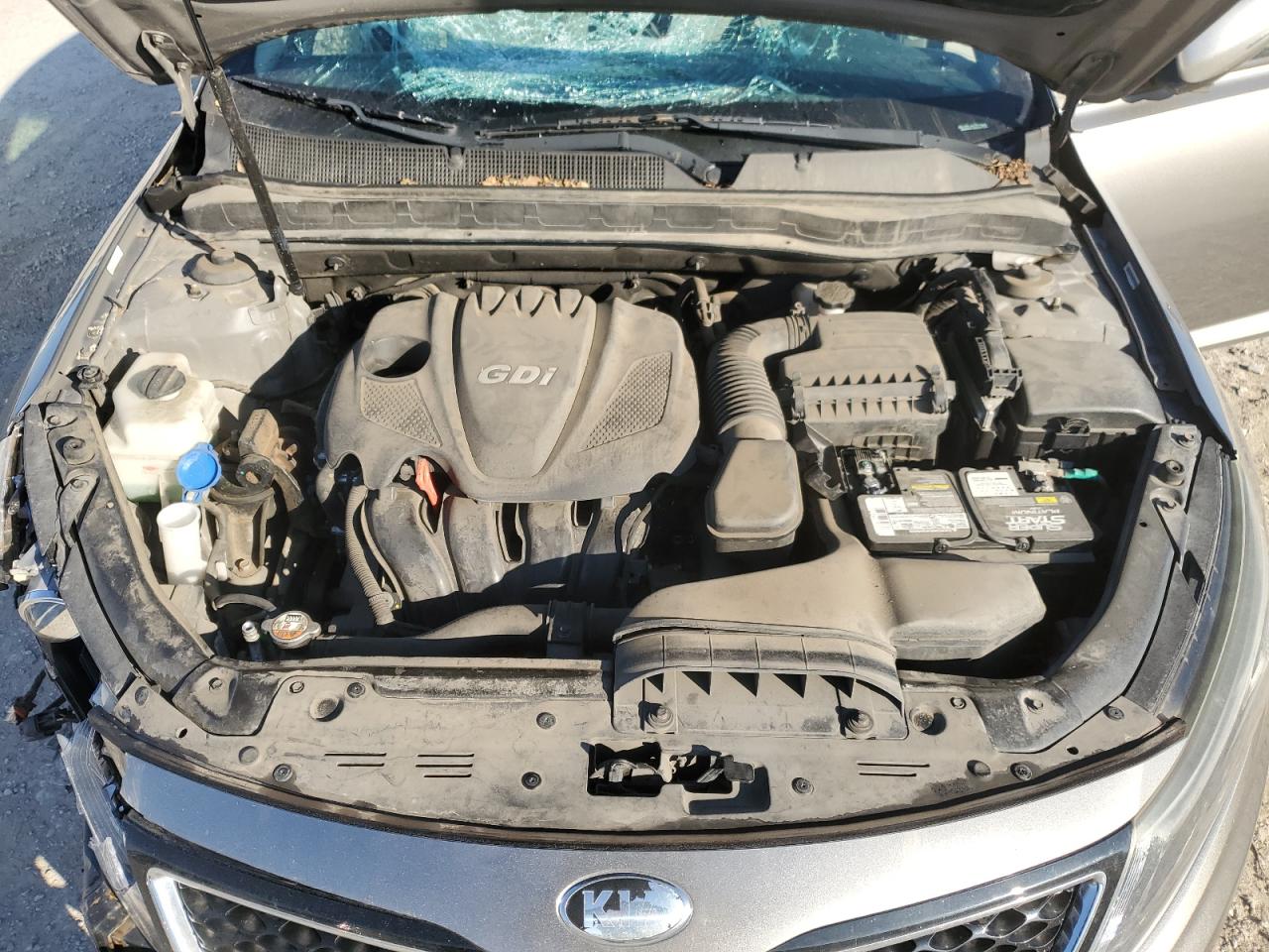 2015 KIA Optima VIN 5XXGN4A77FG378035 Copart auction photo, top/roof damage thumbnail 12