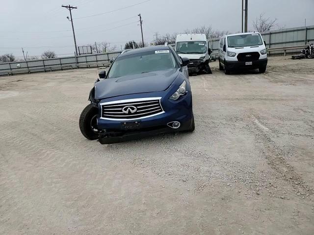 2016 Infiniti QX70 VIN JN8CS1MU3GM670076 Copart auction photo, front end / undercarriage damage thumbnail 12