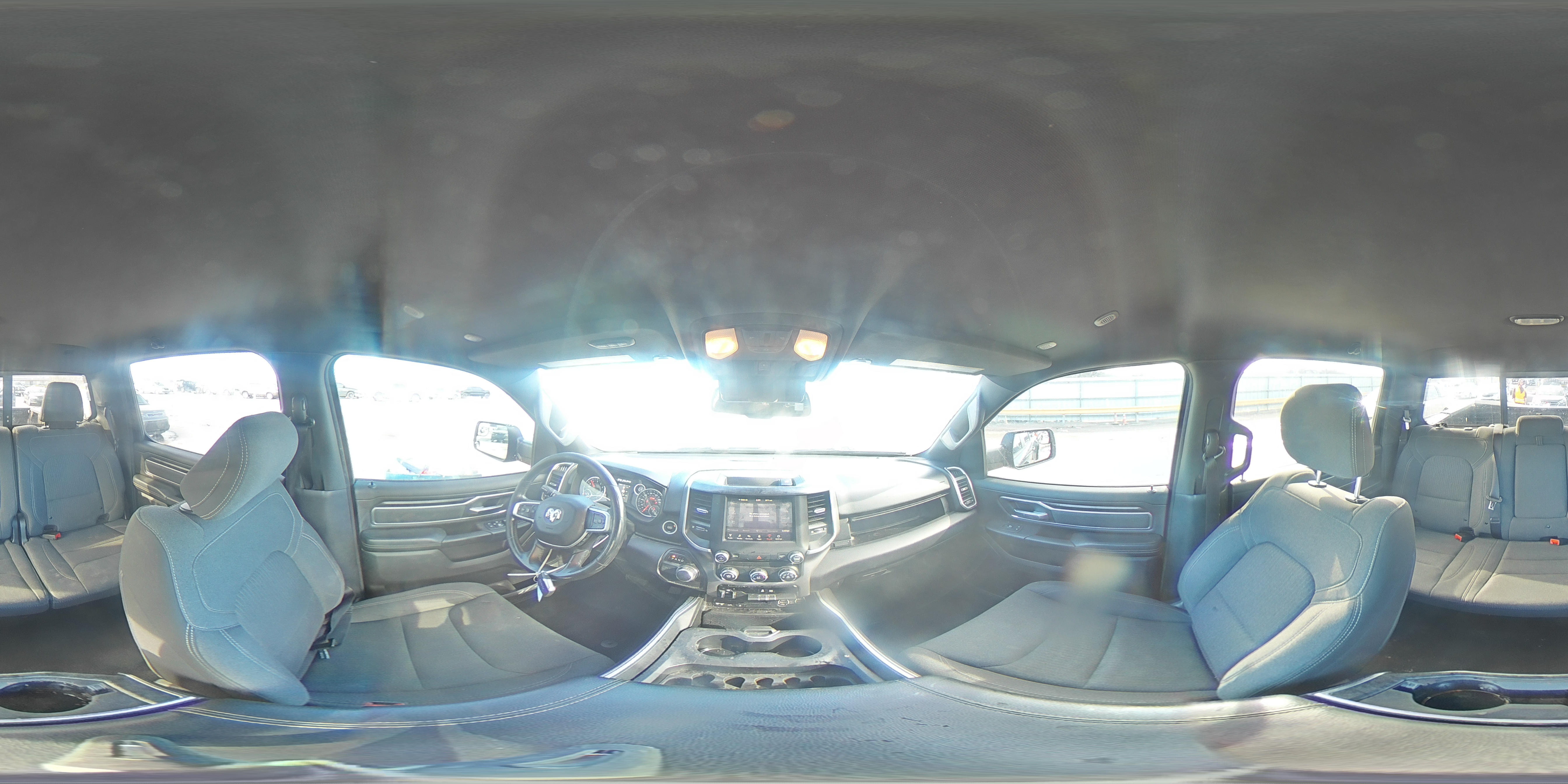 2019 RAM 1500 VIN 1C6RREFT3KN684163 Copart auction photo, rear end damage thumbnail 14