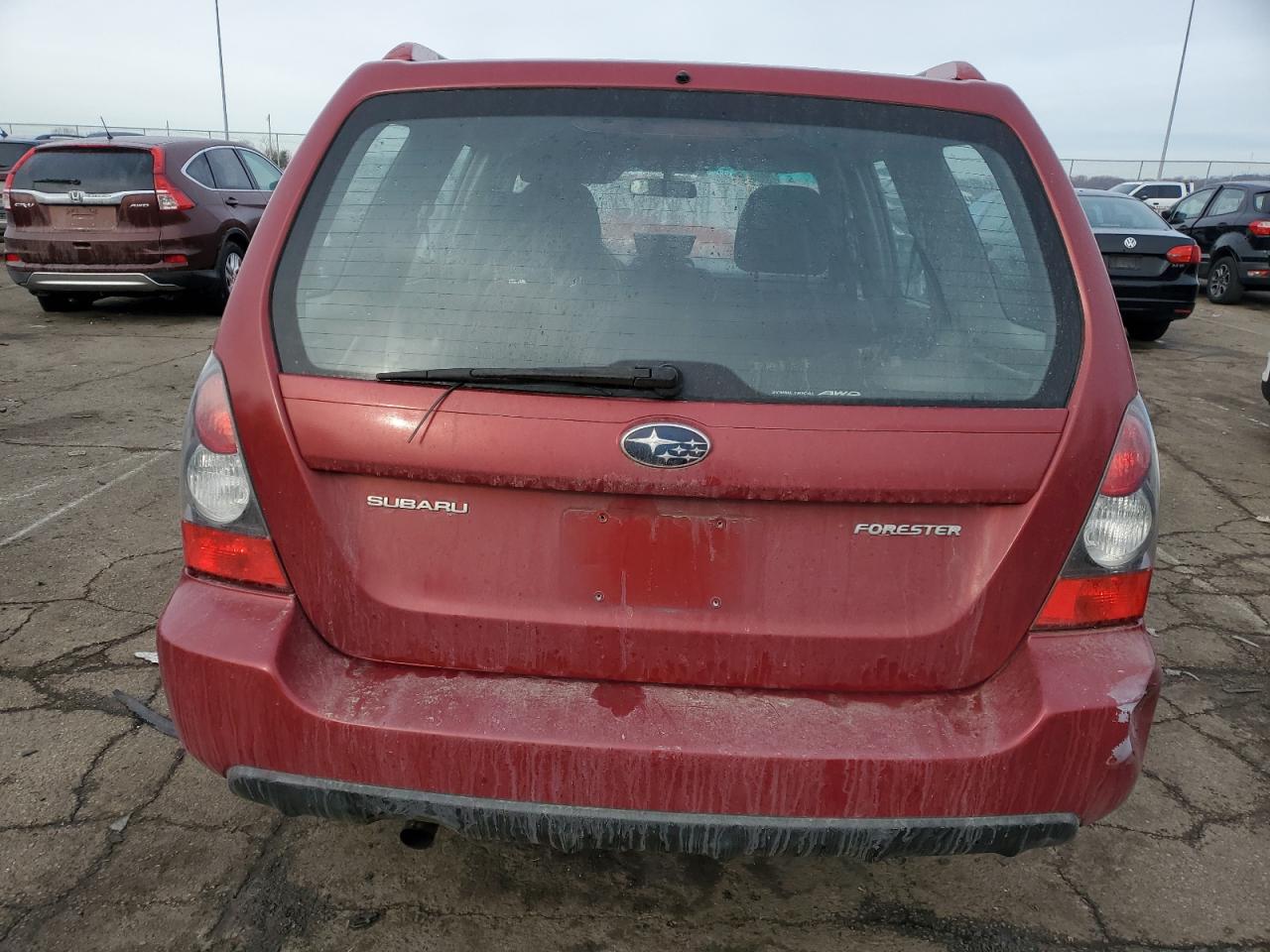 2008 Subaru Forester VIN JF1SG66638H730748 Copart auction photo, burn / rear end damage thumbnail 6