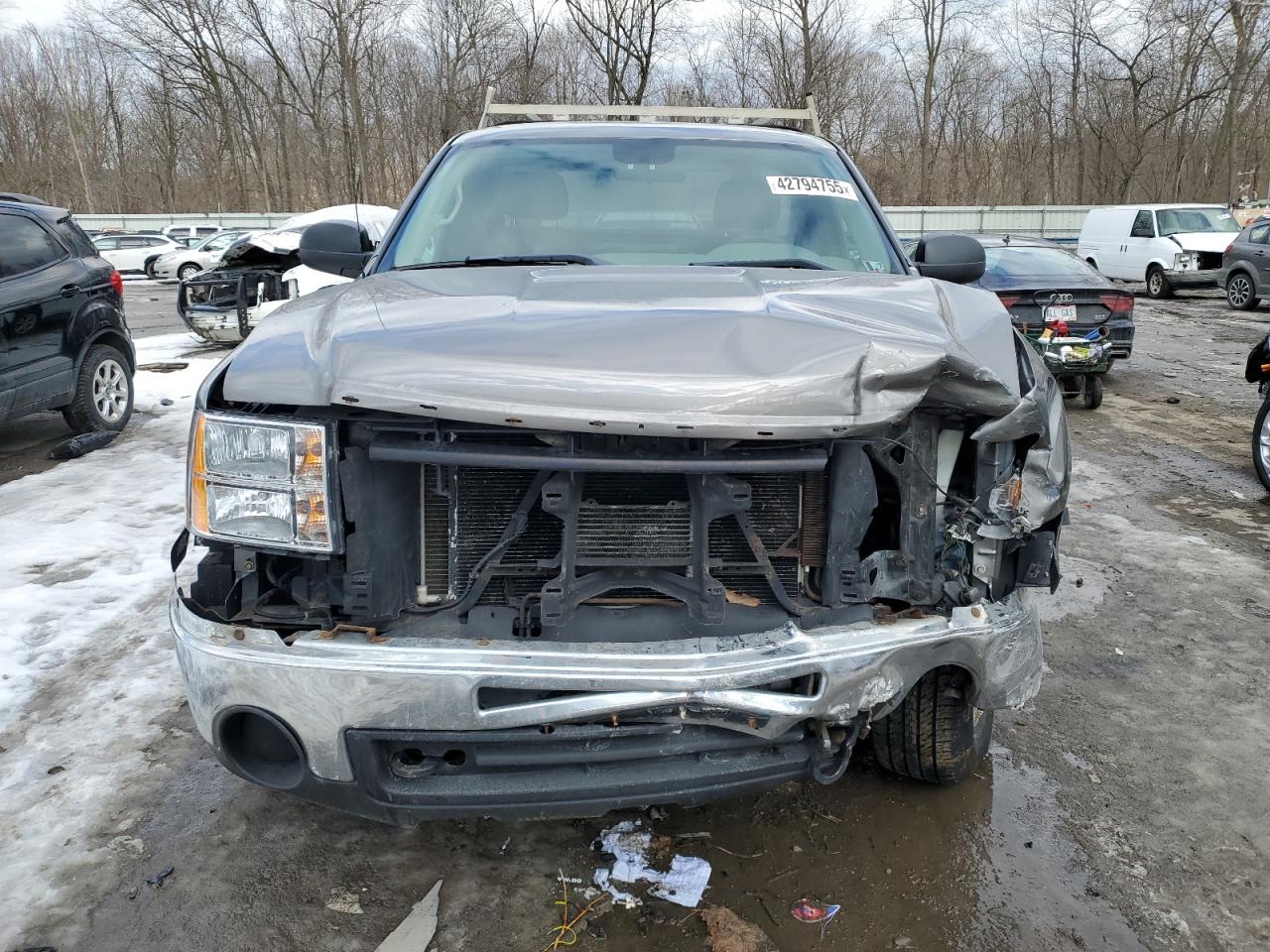 2012 GMC Sierra VIN 1GTN2TEA0CZ221570 Copart auction photo, front end / side damage thumbnail 5