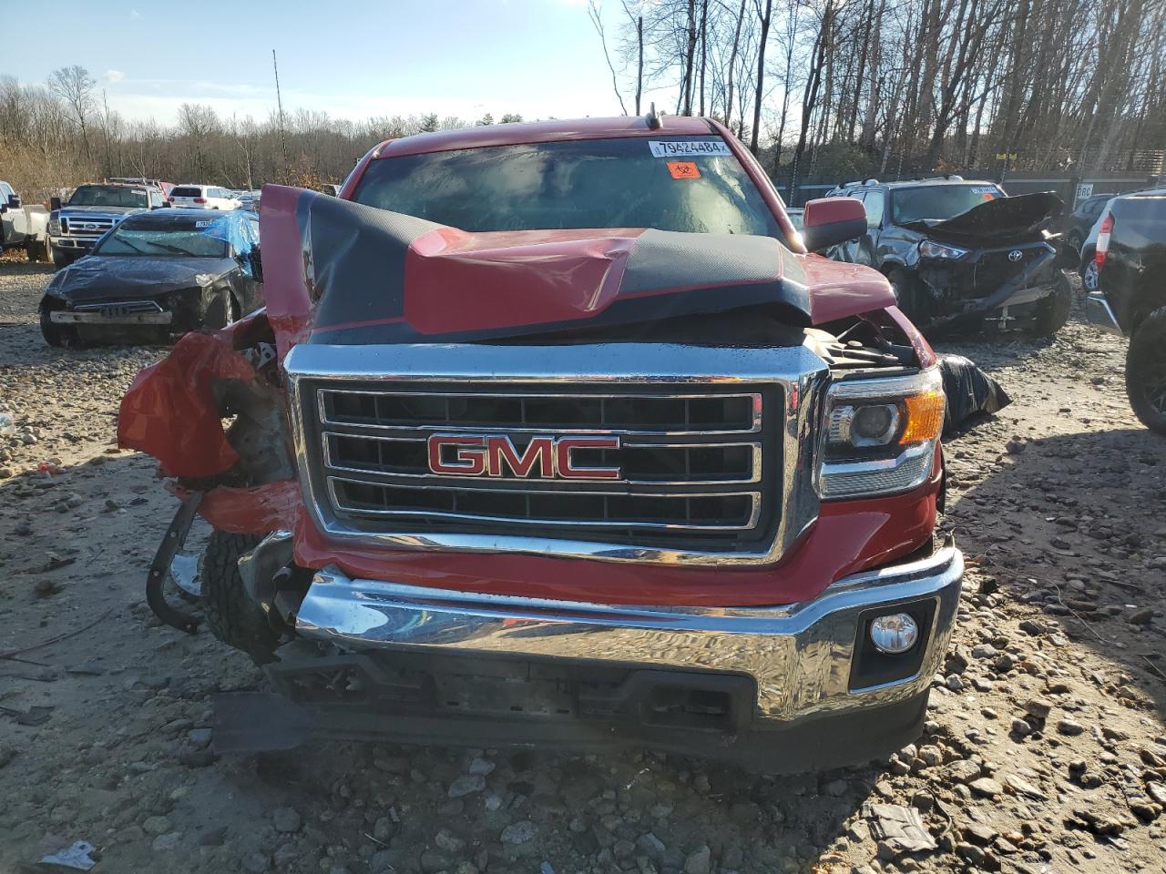 2015 GMC Sierra VIN 1GTV2UEC7FZ318275 Copart auction photo, front end / minor dent/scratches damage thumbnail 5
