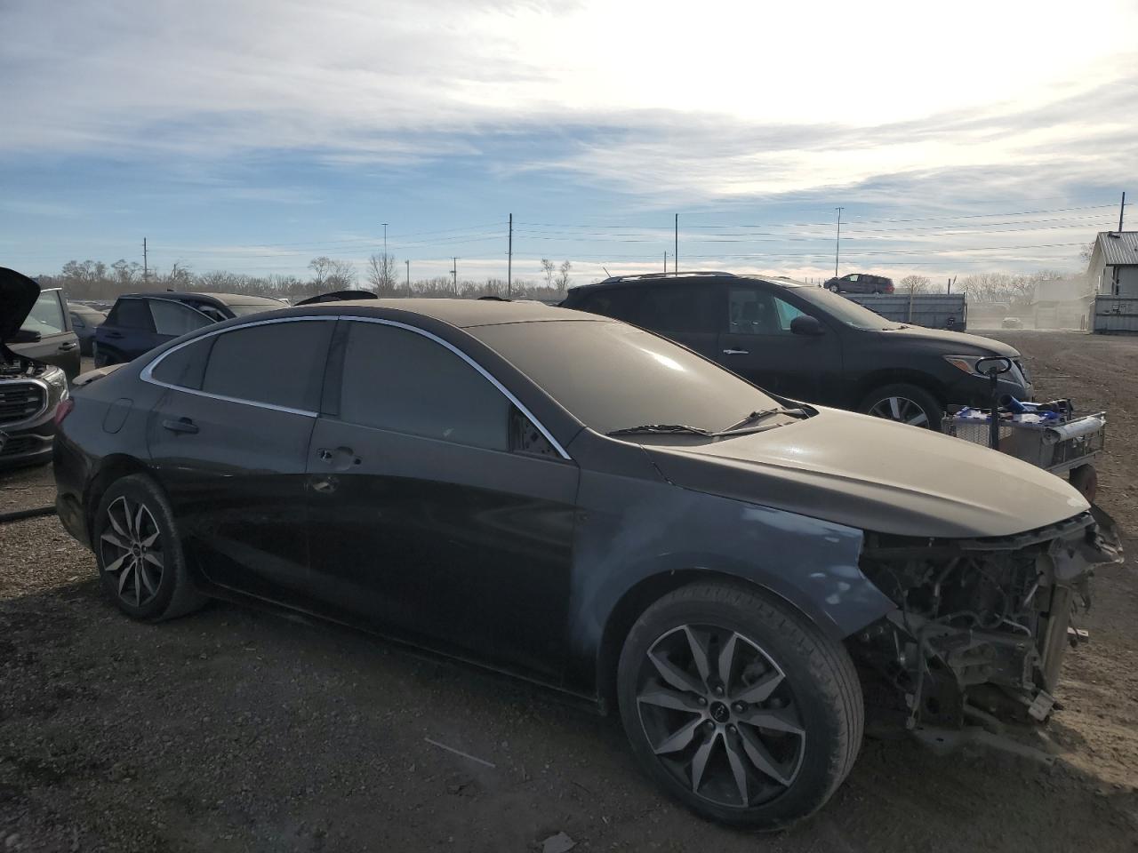 2020 Chevrolet Malibu VIN 1G1ZG5ST0LF106420 Copart auction photo, front end / side damage thumbnail 4