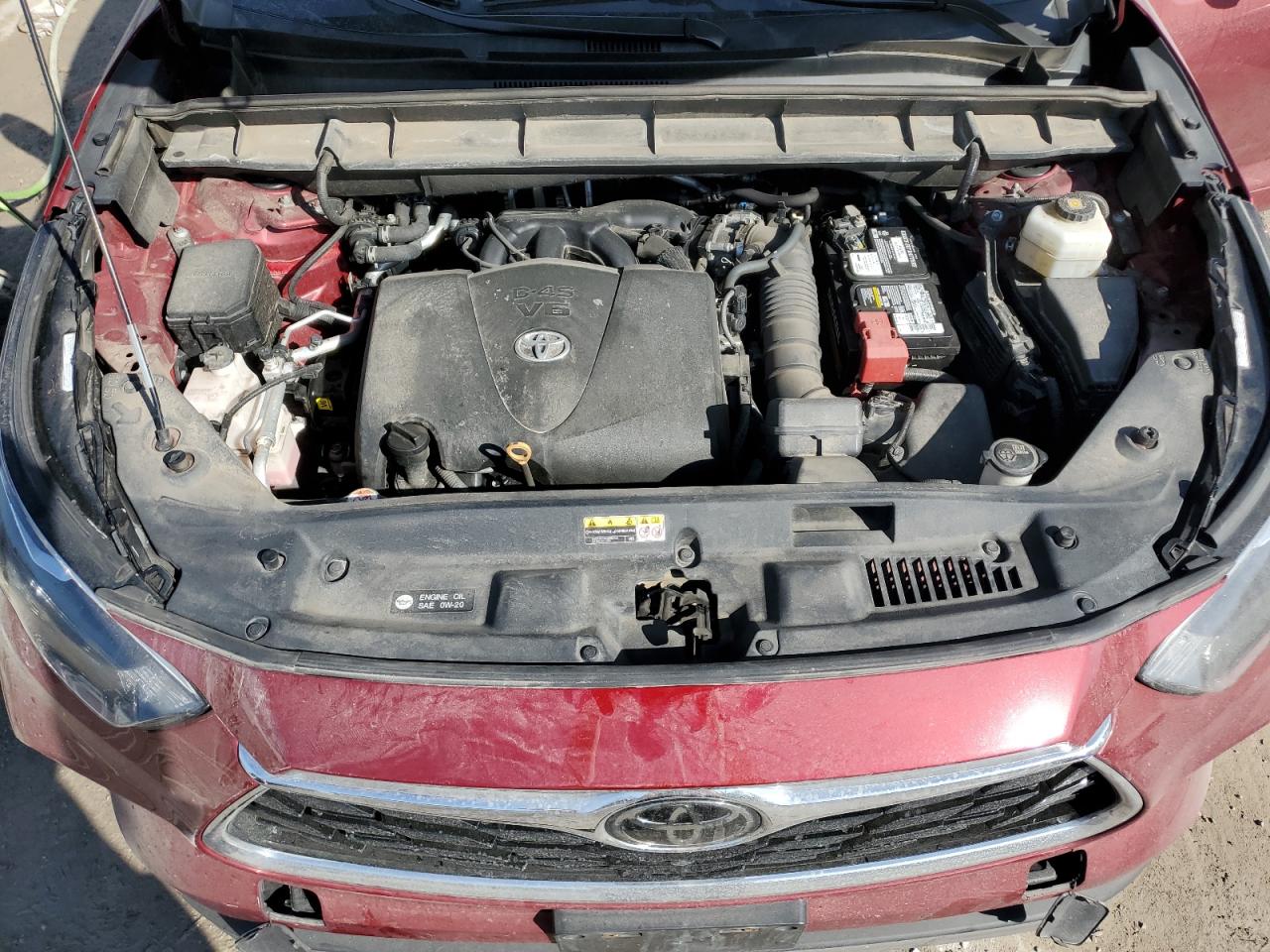 2020 Toyota Highlander VIN 5TDFZRBH6LS035568 Copart auction photo, side damage thumbnail 12