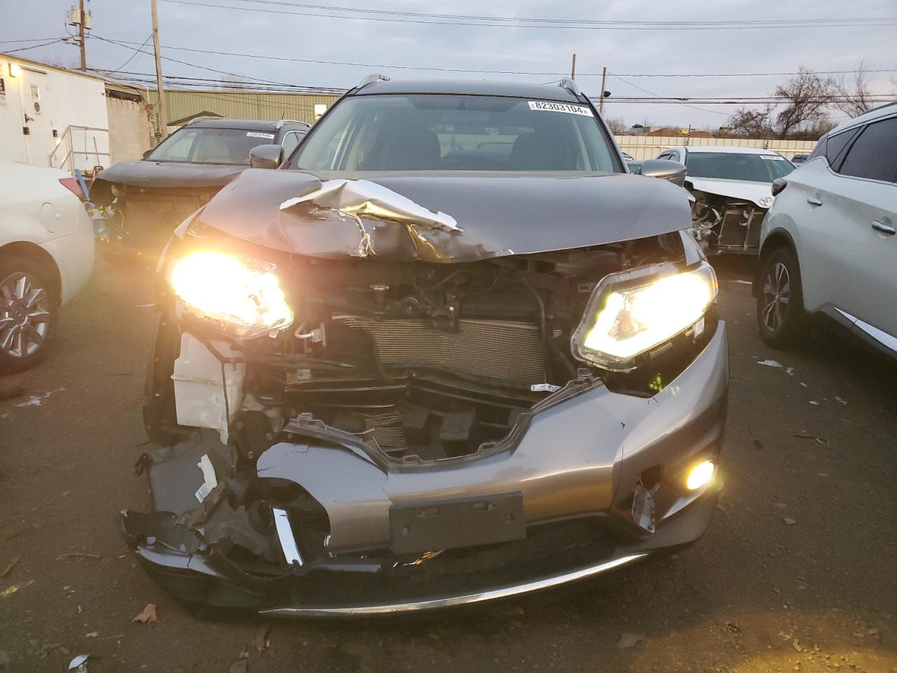 2016 Nissan Rogue VIN KNMAT2MV5GP714169 Copart auction photo, front end damage thumbnail 5