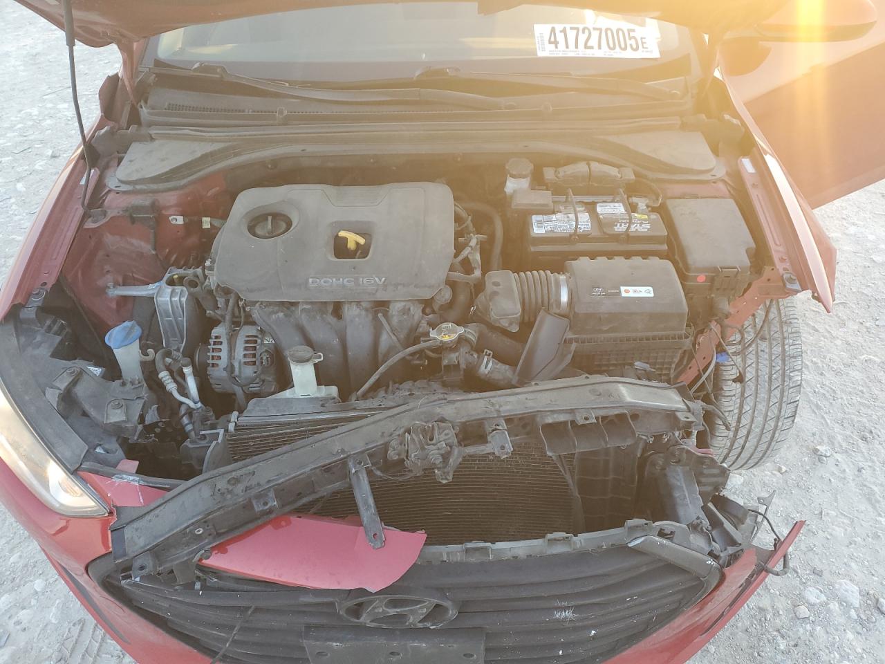 2017 Hyundai Elantra VIN KMHD84LF1HU430430 Copart auction photo, front end / minor dent/scratches damage thumbnail 13