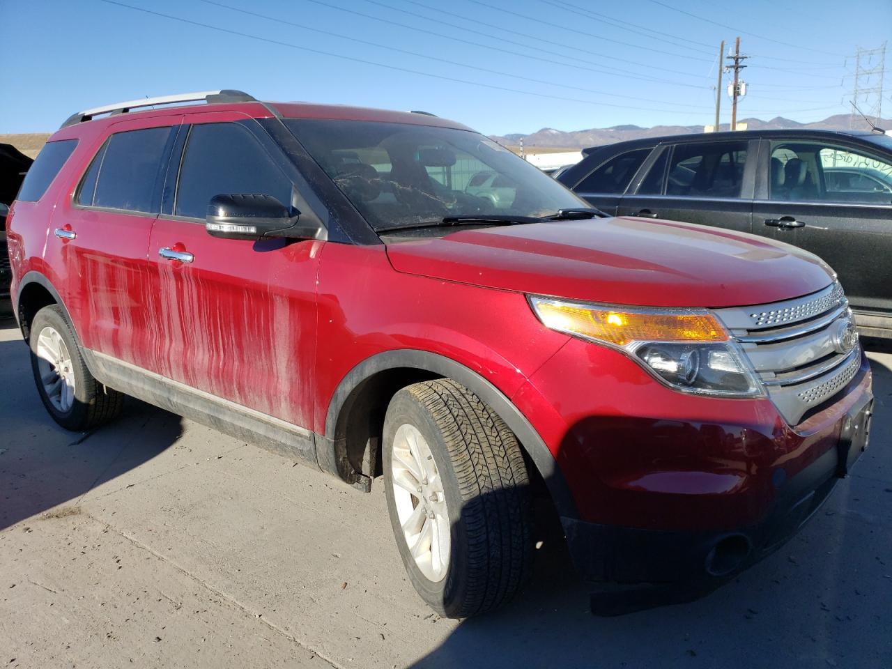 2014 Ford Explorer VIN 1FM5K8D83EGB34073 Copart auction photo, undercarriage / hail damage thumbnail 4