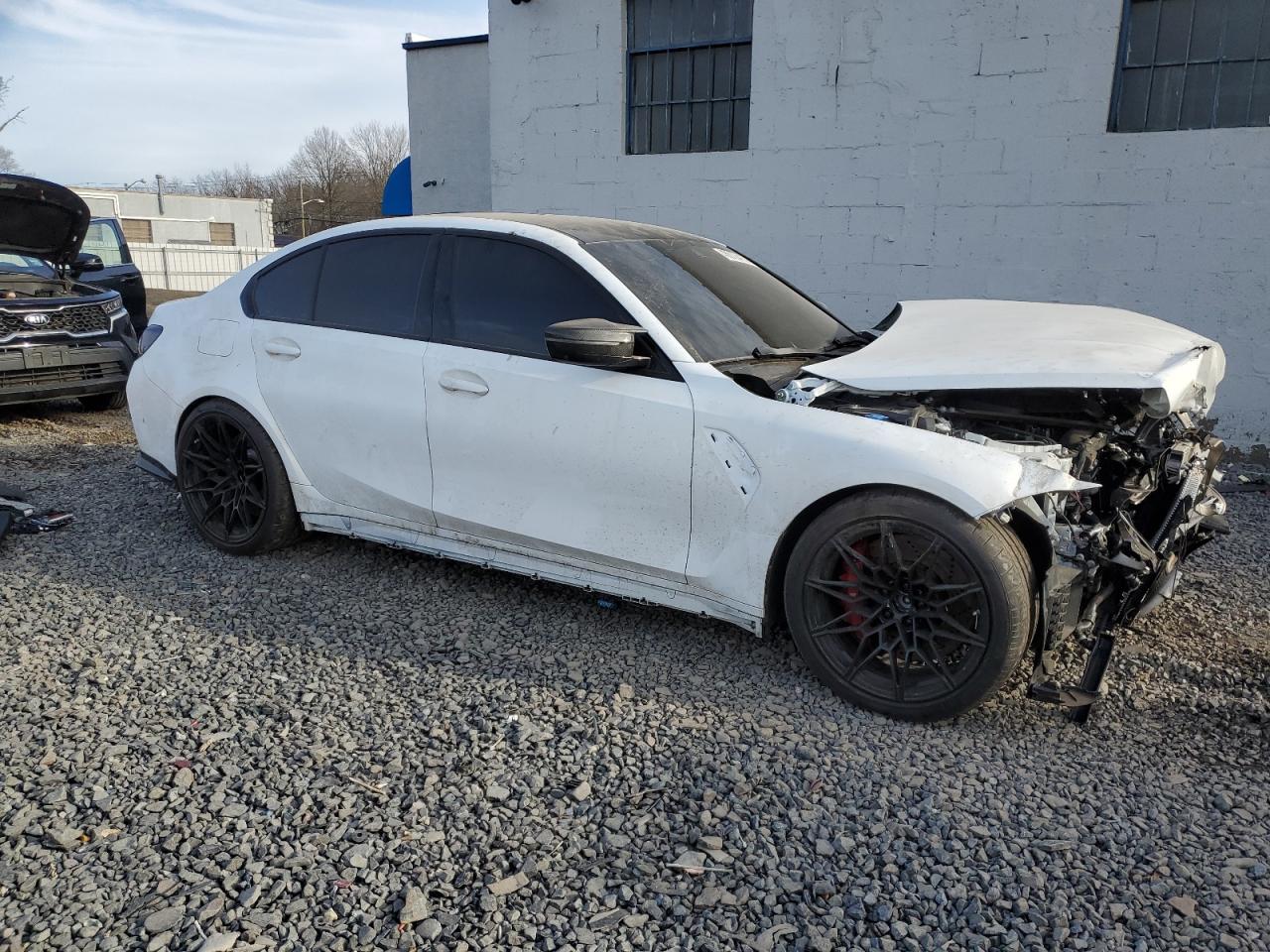 2024 BMW M3 VIN WBS43AY05RFT23854 Copart auction photo, front end damage thumbnail 4