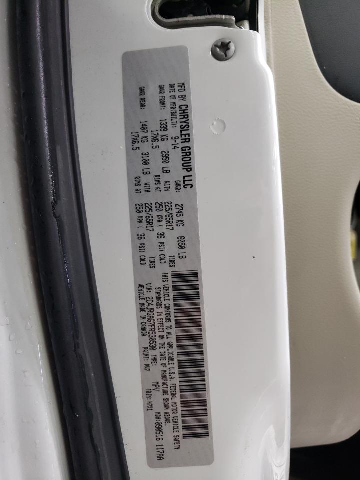 2015 RAM Cargo Van Tradesman VIN 2C4JRGAG7FR530530 Copart auction photo, front end / side damage thumbnail 14