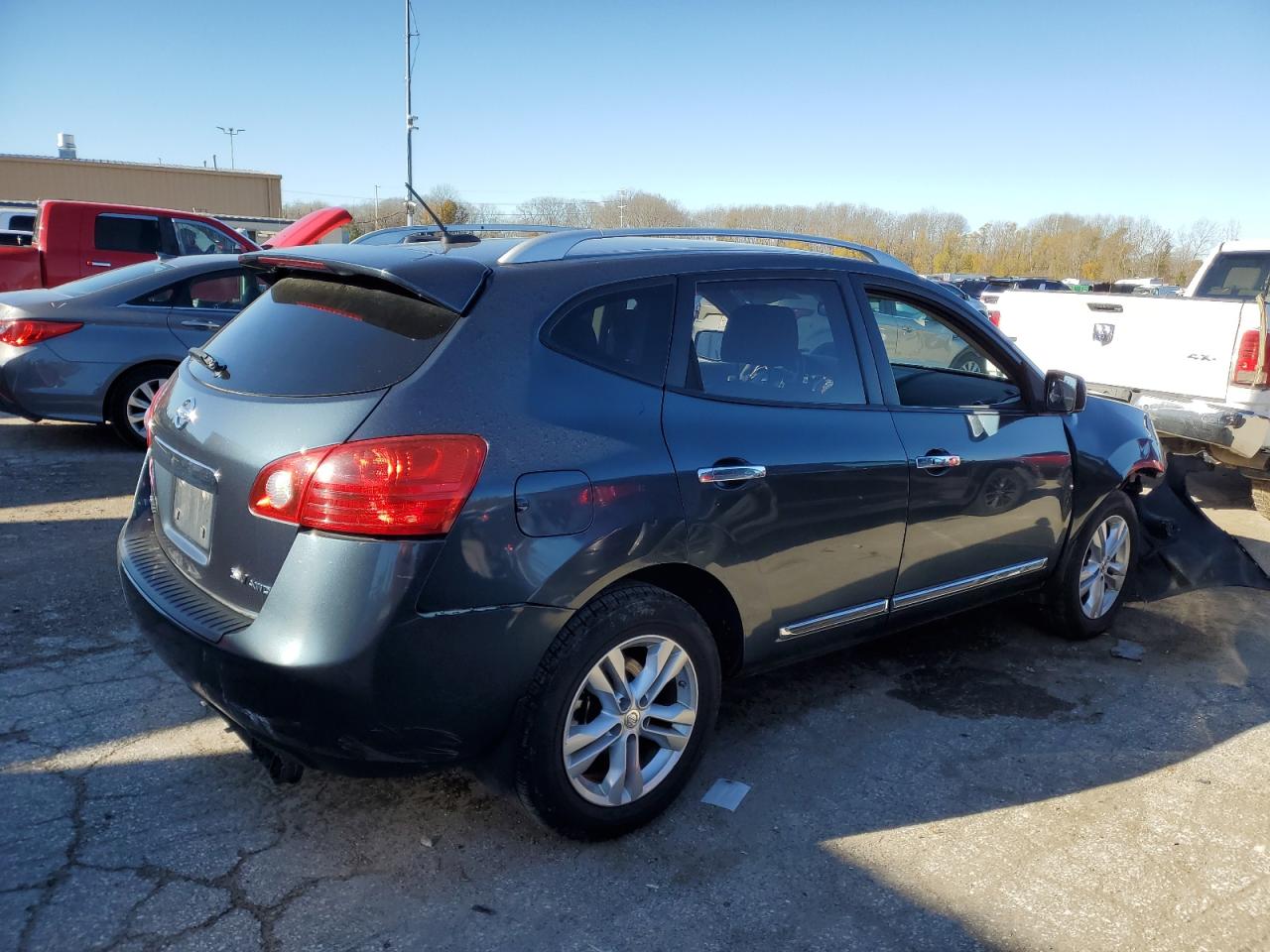 2013 Nissan Rogue VIN JN8AS5MV7DW631613 Copart auction photo, all over damage thumbnail 3