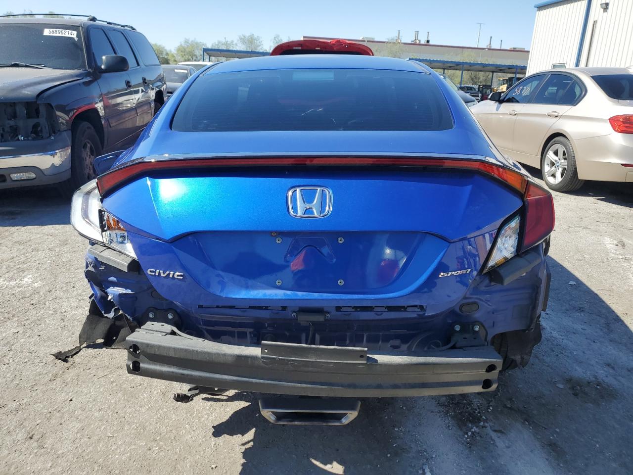 2019 Honda Civic VIN 2HGFC4B84KH305819 Copart auction photo, rear end / side damage thumbnail 6