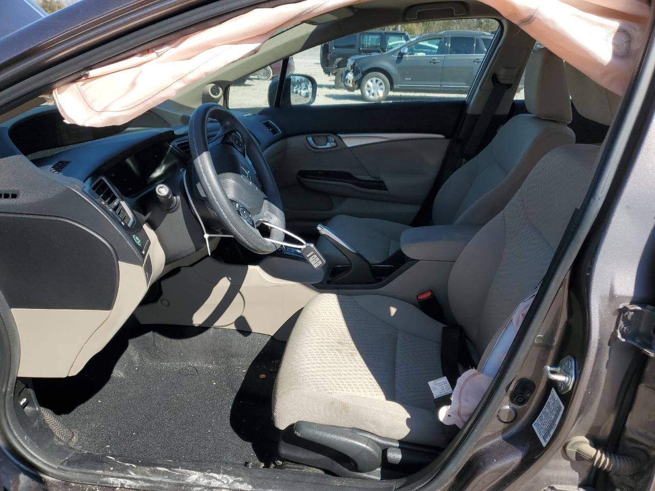 2015 Honda Civic VIN 19XFB2F83FE037671 Copart auction photo, side damage thumbnail 7