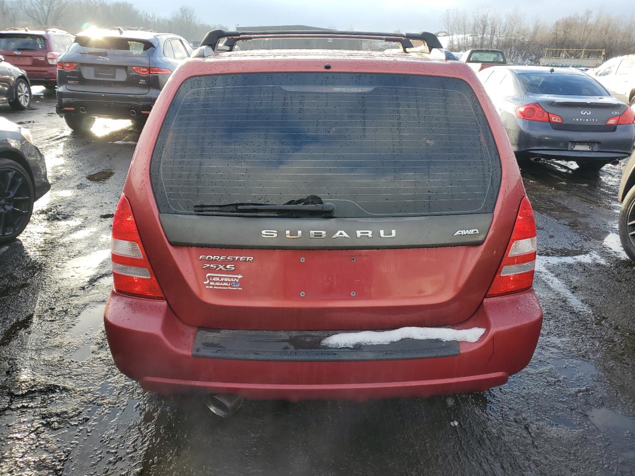 2004 Subaru Forester VIN JF1SG656X4H726319 Copart auction photo, all over damage thumbnail 6