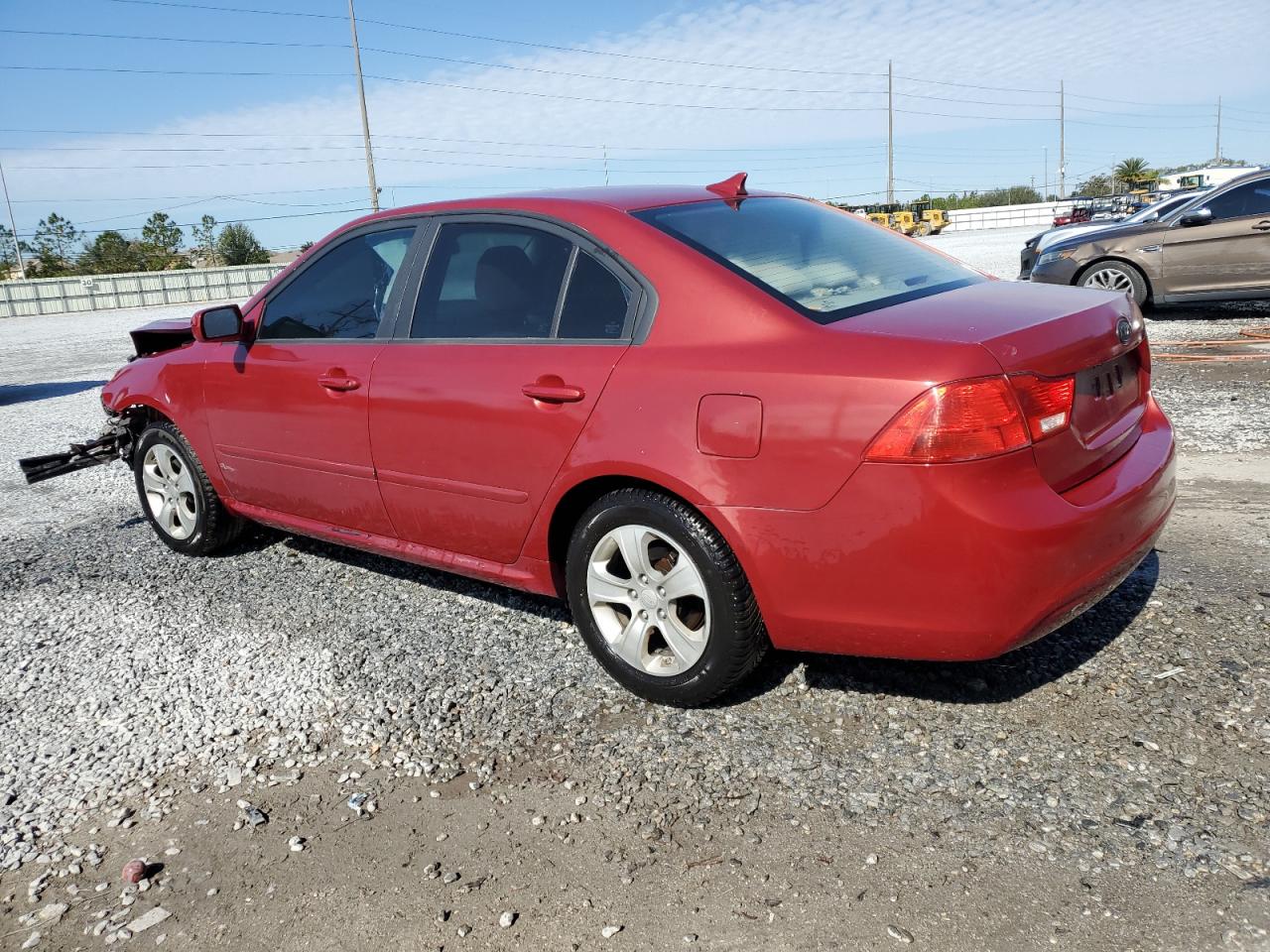 2009 KIA Optima VIN KNAGE228X95287701 Copart auction photo, front end damage thumbnail 2