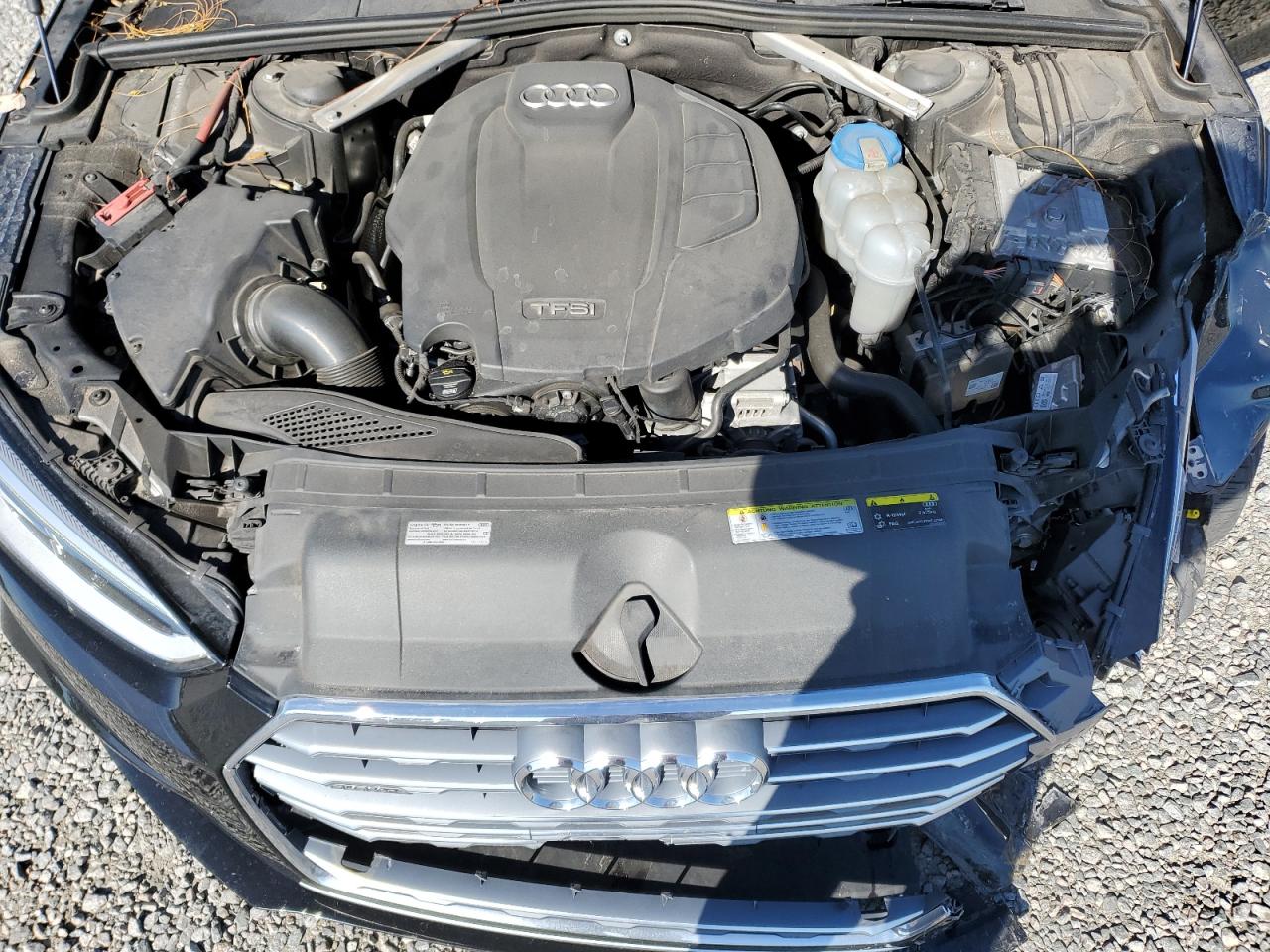 2019 Audi A5 VIN WAUENCF5XKA007673 Copart auction photo, front end damage thumbnail 11