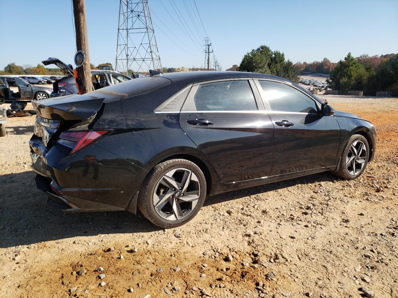 2022 Hyundai Elantra VIN KMHLN4AJ8NU027245 Copart auction photo, rear end damage thumbnail 3