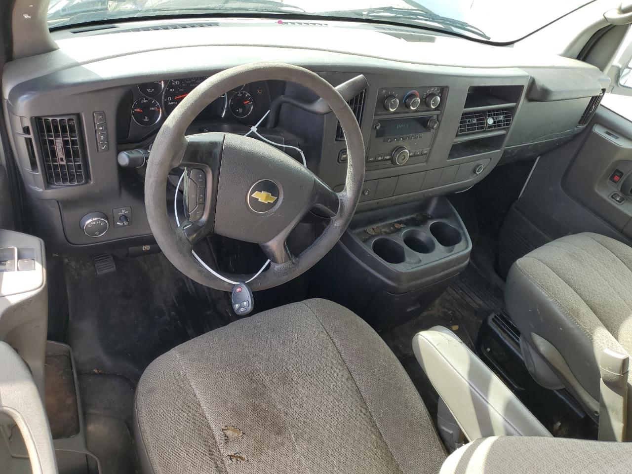 2013 Chevrolet Express VIN 1GCWGFBA4D1120883 Copart auction photo, front end damage thumbnail 8