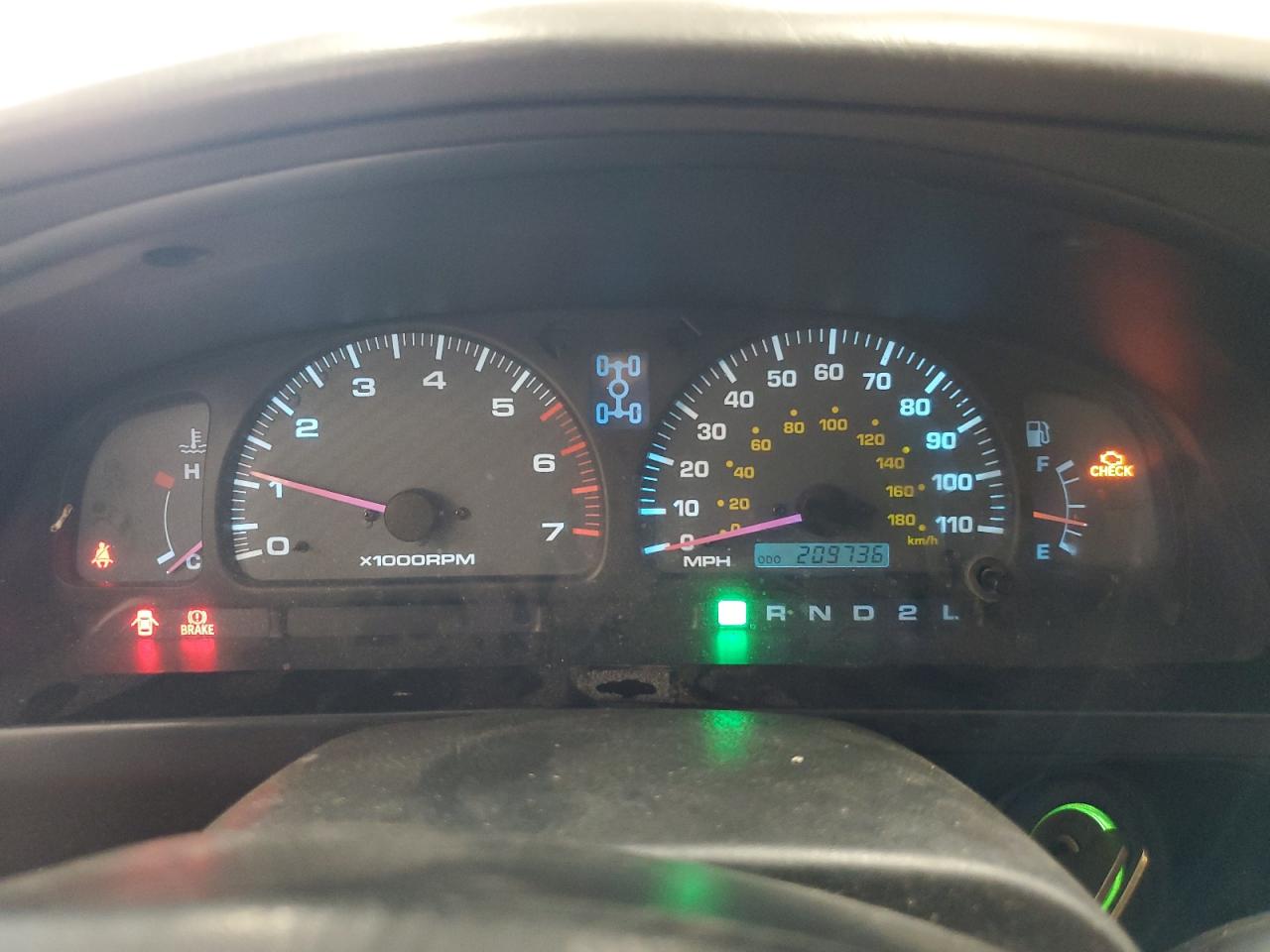 2002 Toyota 4Runner VIN JT3HN86R120363634 Copart auction photo, rear end damage thumbnail 9
