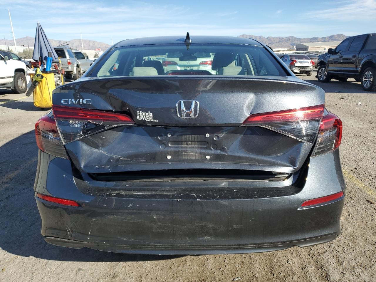 2024 Honda Civic VIN 2HGFE2F24RH524519 Copart auction photo, side / rear end damage thumbnail 6