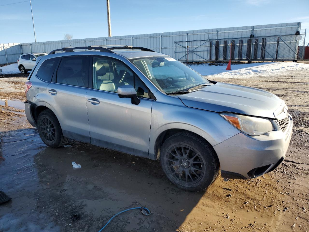 2015 Subaru Forester VIN JF2SJARC9FH519858 Copart auction photo, rear end / side damage thumbnail 4