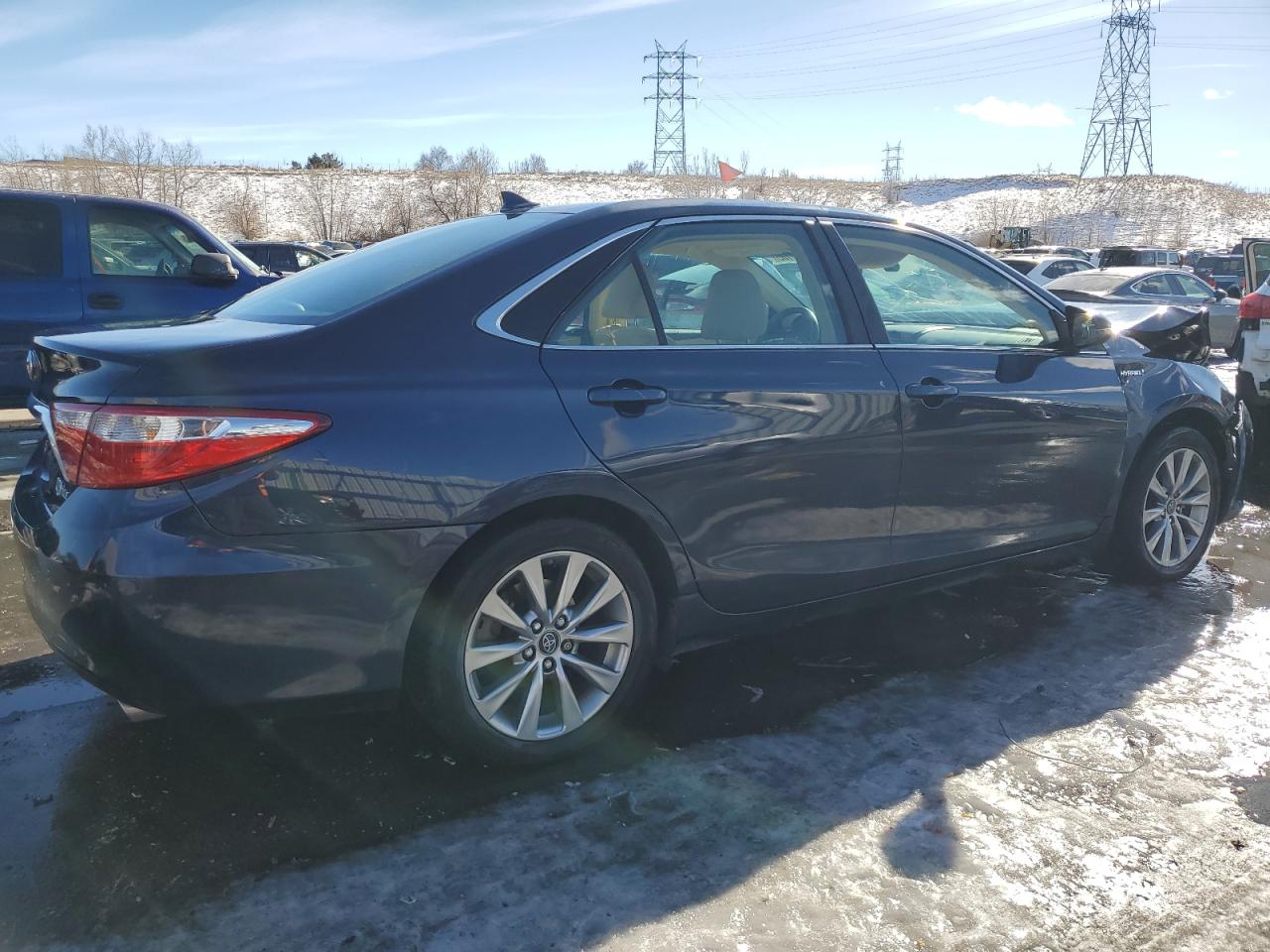 2017 Toyota Camry VIN 4T1BD1FK0HU206768 Copart auction photo, front end / hail damage thumbnail 3