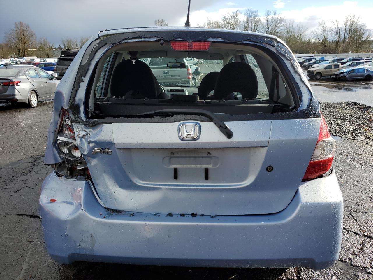 2008 Honda Fit VIN JHMGD37418S065080 Copart auction photo, rear end / side damage thumbnail 6