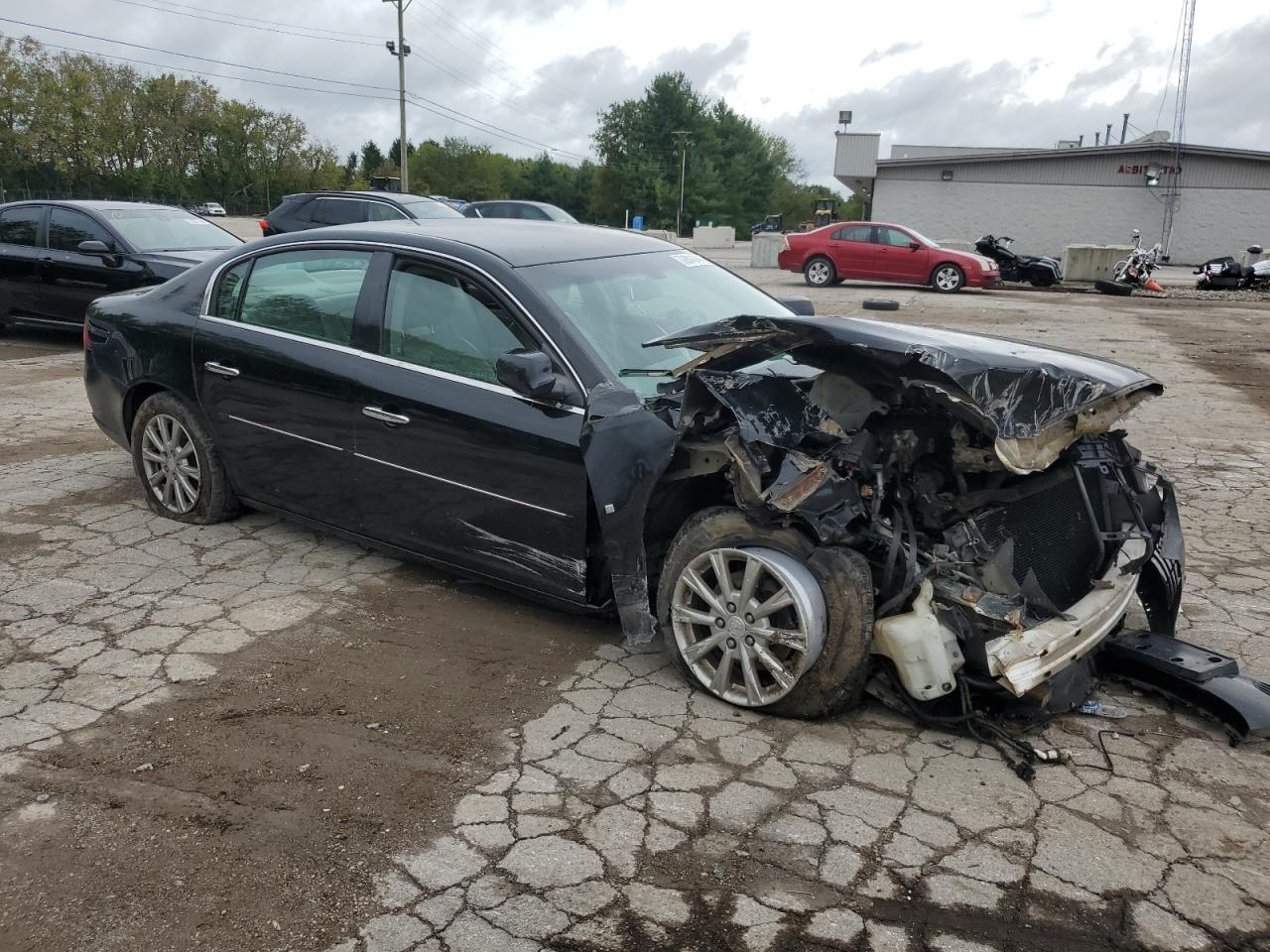 2009 Buick Lucerne VIN 1G4HD57M09U103708 Copart auction photo, front end / side damage thumbnail 4