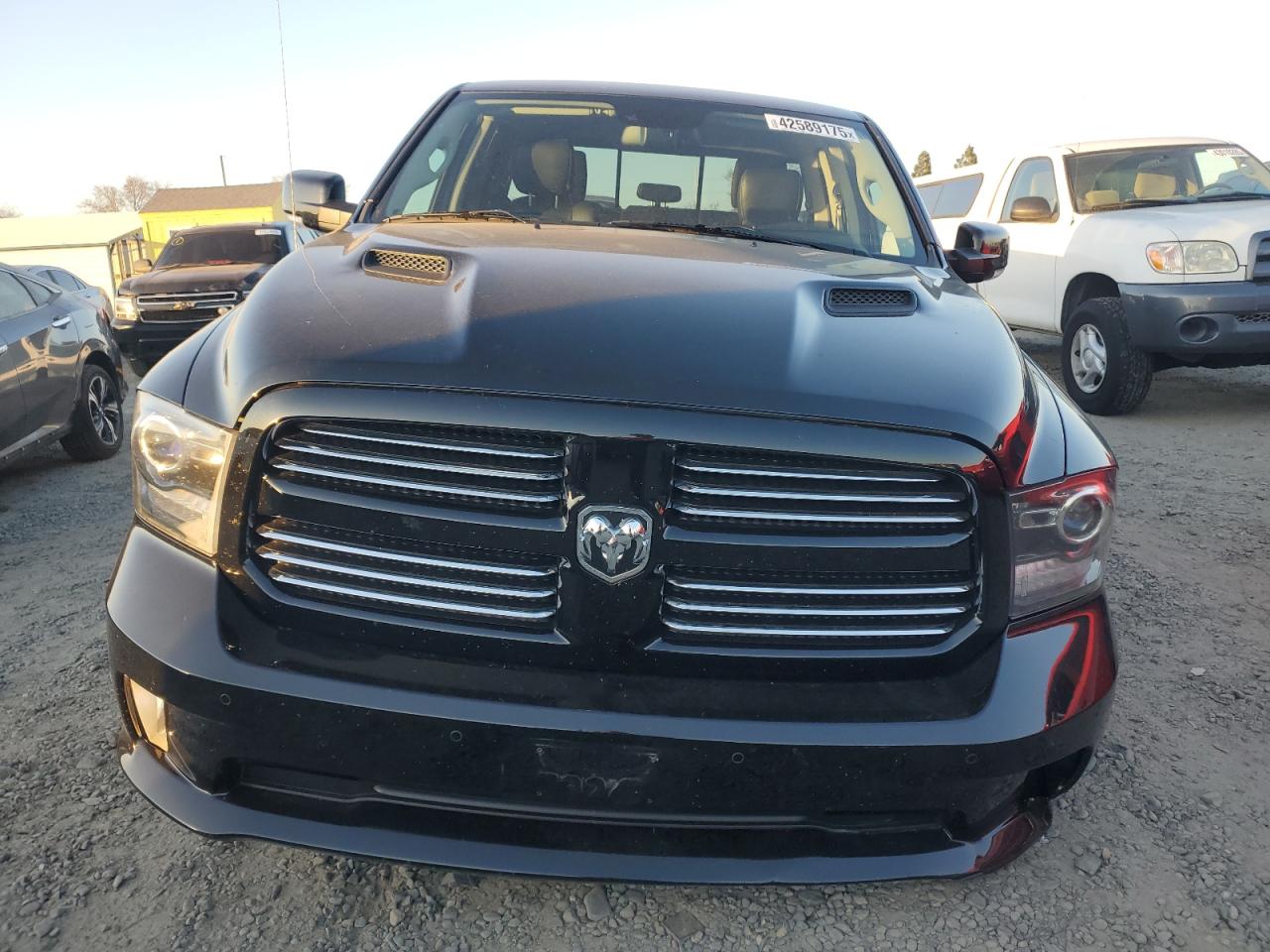 2014 RAM 1500 VIN 1C6RR7HT5ES395509 Copart auction photo, front end / rear end damage thumbnail 5
