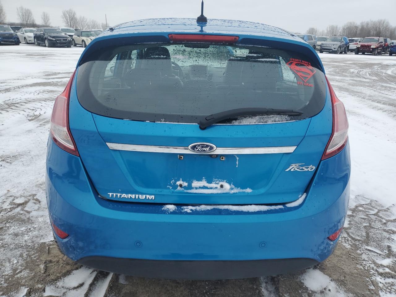 2014 Ford Fiesta VIN 3FADP4FJ3EM103377 Copart auction photo, side / minor dent/scratches damage thumbnail 6