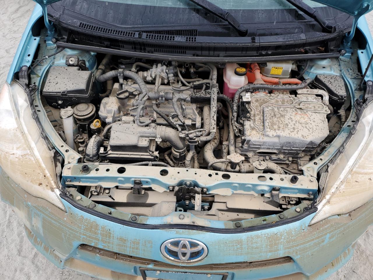 2014 Toyota Prius VIN JTDKDTB36E1083974 Copart auction photo, water/flood / minor dent/scratches damage thumbnail 11
