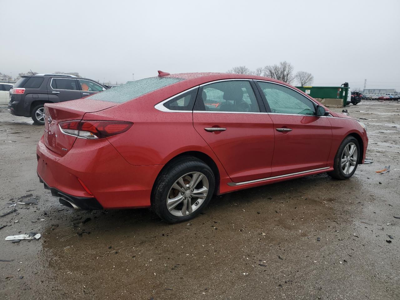 2018 Hyundai Sonata VIN 5NPE34AFXJH718344 Copart auction photo, rear end / side damage thumbnail 3