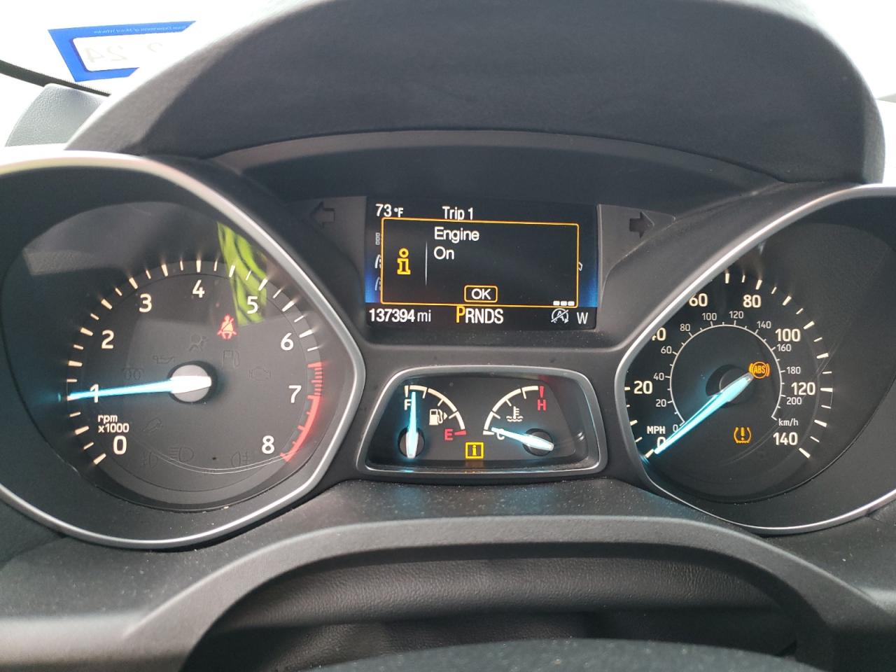 2017 Ford Escape VIN 1FMCU0GDXHUA38474 Copart auction photo, all over damage thumbnail 9
