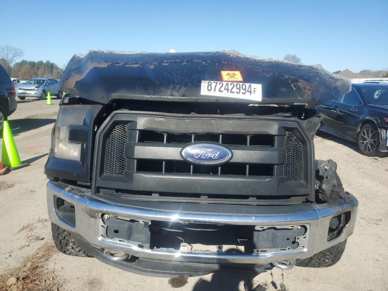2016 Ford F-150 VIN 1FTEW1EF1GFA12317 Copart auction photo, burn damage thumbnail 5