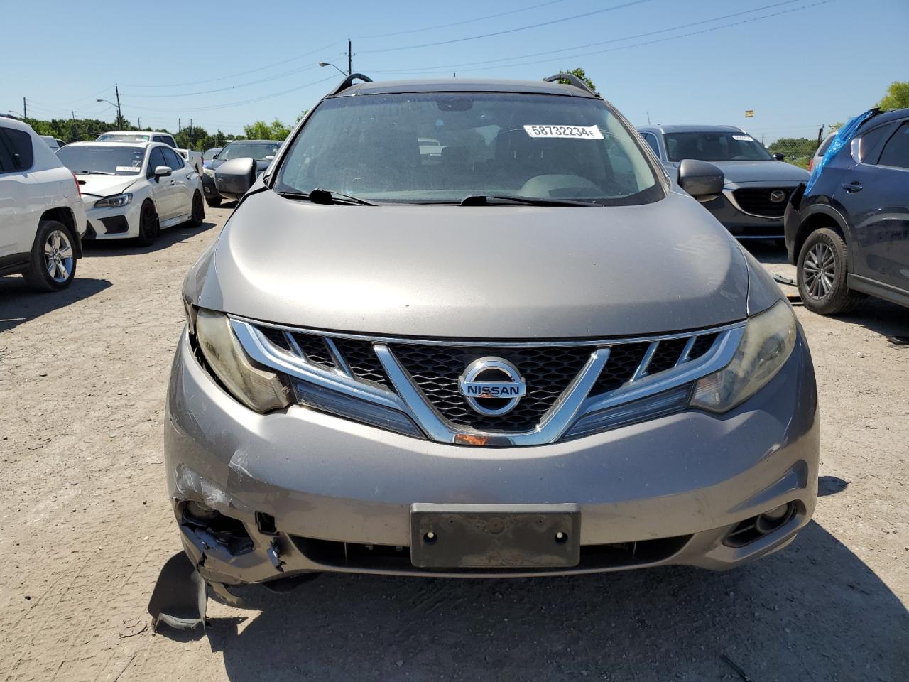 2012 Nissan Murano VIN JN8AZ1MW8CW200662 Copart auction photo, side / front end damage thumbnail 5