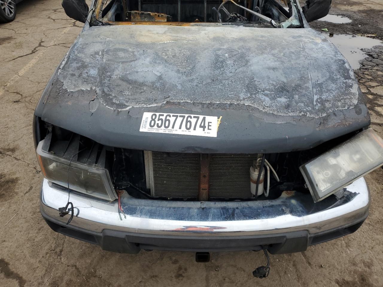 2005 Chevrolet Colorado VIN 1GCDS196258106855 Copart auction photo, burn damage thumbnail 11
