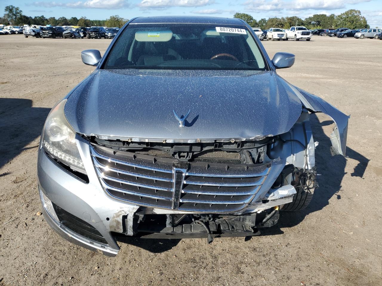 2015 Hyundai Equus VIN KMHGH4JH4FU094223 Copart auction photo, front end / side damage thumbnail 5