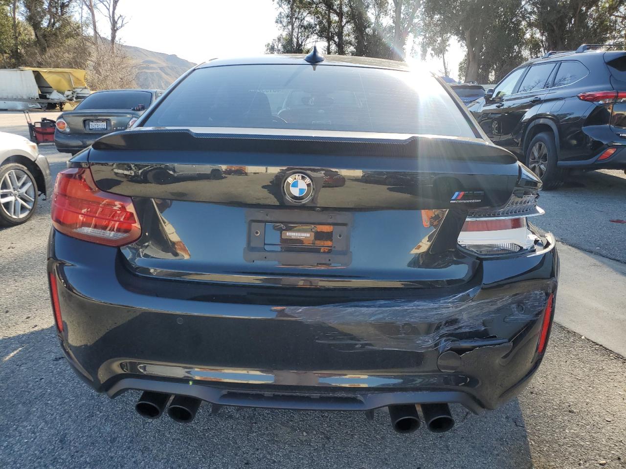 2020 BMW M2 VIN WBS2U7C08L7E69541 Copart auction photo, all over / undercarriage damage thumbnail 6