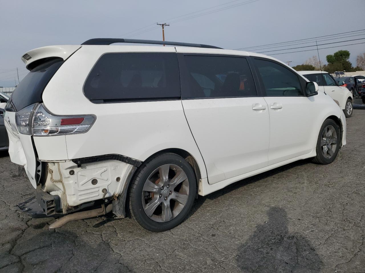 2012 Toyota Sienna VIN 5TDXK3DC9CS183074 Copart auction photo, rear end / side damage thumbnail 3